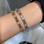 Van Cleef and Arpels Perlée sweet clovers bracelet medium model - Image 3