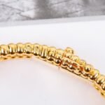 Van Cleef and Arpels Perlée diamonds bracelet 3 rows medium model - Image 3