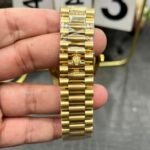 Rolex Daydate 40 mm President Brilliant diamond set Bezel Green Dial 228348RBR Swiss movement - Image 7