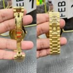 [Super Clone] Rolex Daydate 36 mm President Brilliant diamond set Bezel Blue ombre Dial 128238 - Image 8