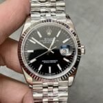 Rolex Datejust 36 mm Jubilee Fluted Bezel Bright black Dial 126234 - Image 2