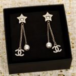 CHANEL CC Star Pearl earrings - Image 2
