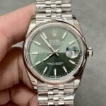 [Super Clone] Rolex Datejust 36 mm Jubilee Domed Bezel Mint green Dial 126200 - Image 2