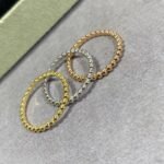 Van Cleef and Arpels Perlée pearls of gold ring small model - Image 4