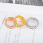 Van Cleef and Arpels Perlée diamonds ring 3 rows - Image 3