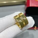 CARTIER LOVE hoop earrings classic model 2 diamonds - Image 2
