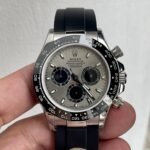 [Super Clone] Rolex Cosmograph Daytona 40 mm Oysterflex Ceramic Bezel Steel and bright black Dial 126519LN - Image 4