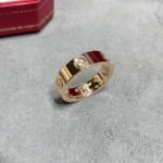 CARTIER LOVE ring classic model 3 diamonds - Image 2