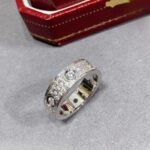 CARTIER LOVE ring classic model paved 6 diamonds - Image 2