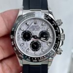 [Super Clone] Rolex Cosmograph Daytona 40 mm Oysterflex Ceramic Bezel Meteorite and black Dial 126519LN - Image 12