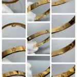 CARTIER LOVE bracelet classic model 4 diamonds - Image 3