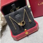 CARTIER LOVE bracelet on chain half-paved - Image 2