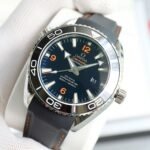 Omega Seamaster Planet Ocean 600M 42mm Steel On Rubber Strap Black Dial - Image 3
