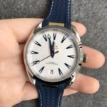Omega Seamaster Aqua Terra 150M 41mm Steel Yellow Gold On Rubber Strap Silver Dial - Image 2