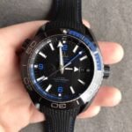 Omega Seamaster Planet Ocean 600M GMT Deep Black 46mm Black Ceramic On Rubber Strap Black Dial - Image 2
