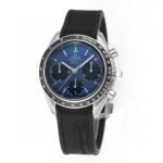 Omega Speedmaster Racing 40mm Steel On Rubber Strap Blue Dial - Image 2