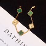 Van Cleef and Arpels Vintage Alhambra bracelet 5 motifs - Image 2