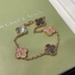 Van Cleef and Arpels Vintage Alhambra bracelet 5 motifs - Image 2