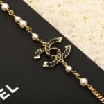 CHANEL CC Pearl Chocker Necklace - Image 5