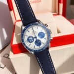 Omega Speedmaster Silver Snoopy Award 50th Anniversary 42mm Steel On Nylon Strap Silver Dial - Image 2