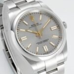 [Super Clone] Rolex Oyster Perpetual 36 mm Oyster Trapeze Bezel Silver Dial 126000 - Image 2