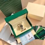 [Super Clone] Rolex Lady Datejust 28 mm Jubilee Brilliant diamond set Bezel Olive green set with diamonds Dial 279381RBR - Image 10