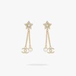 CHANEL CC Star Pearl earrings