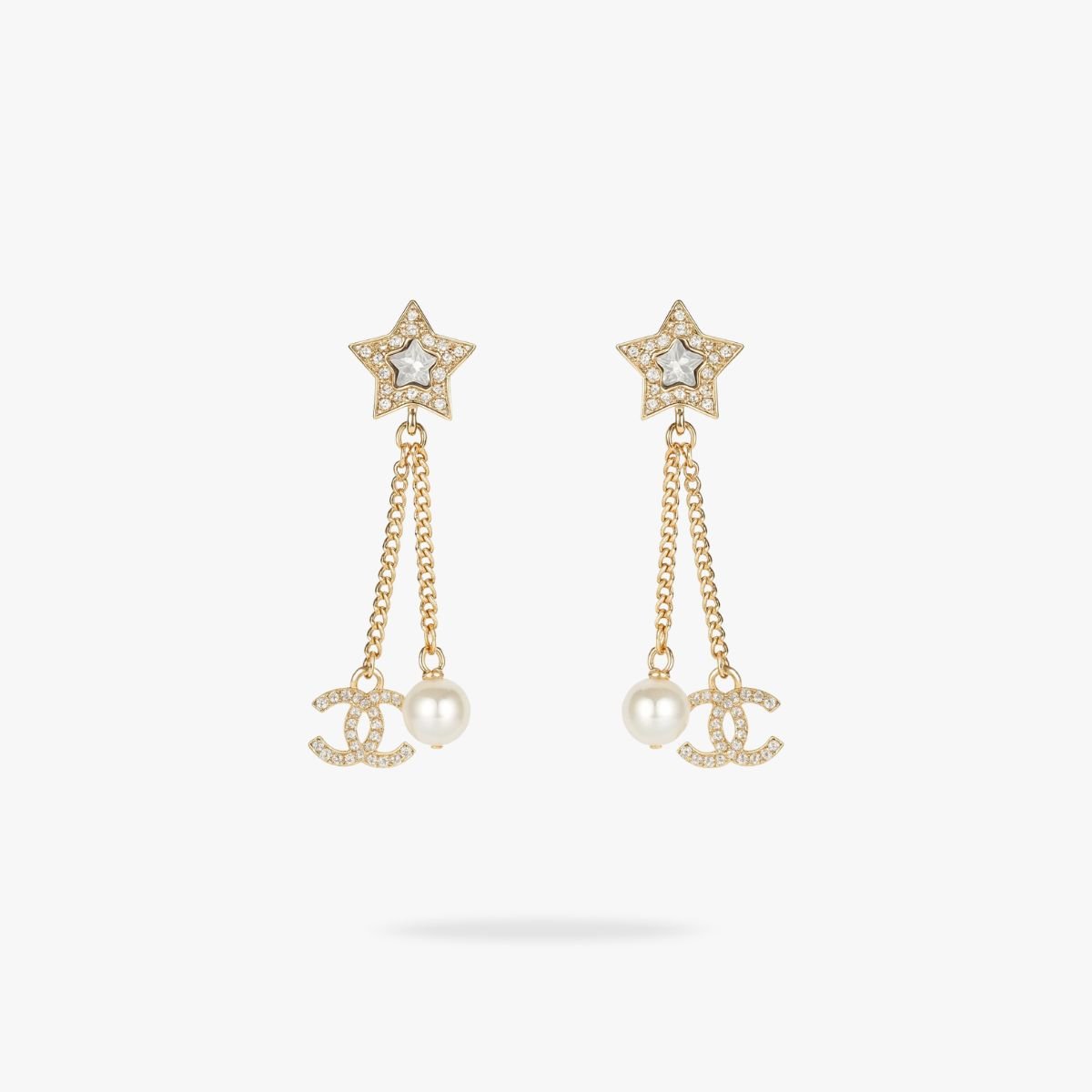 11-1-1.jpg CHANEL CC Star Pearl earrings - Image 1