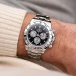 [Super Clone] Rolex Cosmograph Daytona 40 mm Oystersteel Steel Bezel Bright black and steel Dial 126509 - Image 10