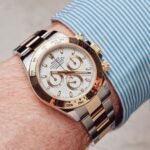[Super Clone] Rolex Cosmograph Daytona 40 mm Oyster Yellow Bezel White golden counter rings Dial 126503 - Image 2