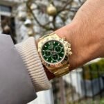 [Super Clone] Rolex Cosmograph Daytona 40 mm Oyster Yellow Bezel Bright green Dial - Image 2