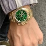 [Super Clone] Rolex Cosmograph Daytona 40 mm Oyster Yellow Bezel Bright green Dial - Image 10