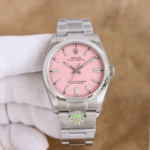 Rolex Oyster Perpetual 41 mm Oyster Trapeze Bezel Candy Pink Dial 134300 - Image 7