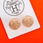 HERMES Hermès Ex-Libris earrings, very small model - Image 2