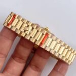Rolex Daydate 36 mm President Fluted Bezel Champagne colour set with diamonds Dial 128238 - Image 7