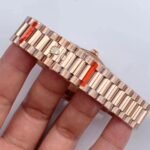 [Super Clone] Rolex Daydate 36 mm President Fluted Bezel Brown ombre set with diamonds Dial 128235 - Image 8