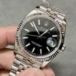 Rolex Datejust 36 mm Jubilee Fluted Bezel Bright black Dial 126234 - Image 3