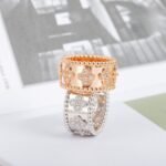 Van Cleef and Arpels Perlée clovers ring medium model - Image 7