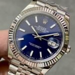 [Super Clone] Rolex Datejust 36 mm Jubilee Fluted Bezel Bright blue Dial 126234 - Image 4