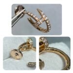 CARTIER Juste un Clou hoop earrings small model paved - Image 5