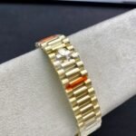 [Super Clone] Rolex Daydate 40 mm President Fluted Bezel Champagne colour Dial 228238 - Image 10