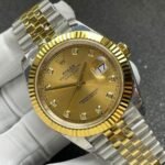 Rolex Datejust 41 mm Jubilee Fluted Bezel Champagne colour set with diamonds Dial 126333 - Image 3