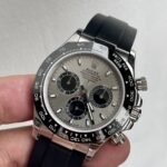 [Super Clone] Rolex Cosmograph Daytona 40 mm Oysterflex Ceramic Bezel Steel and bright black Dial 126519LN - Image 5