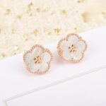 Van Cleef and Arpels Lucky Spring earrings plum blossom - Image 2