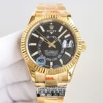 Rolex Sky Dweller 42 mm Oyster Fluted Bezel Bright black Dial 336938 - Image 2
