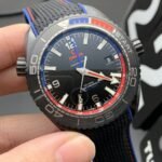 Omega Seamaster Planet Ocean 600M GMT Deep Black 46mm Steel On Rubber Strap Black Dial - Image 2