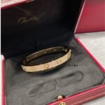 CARTIER LOVE bracelet classic model paved 10 diamonds - Image 2