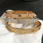 CARTIER LOVE bracelet classic model paved - Image 5