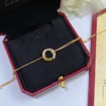CARTIER Trinity bracelet on chain diamonds - Image 3