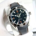 Omega Seamaster Planet Ocean 600M 42mm Steel On Rubber Strap Black Dial - Image 2